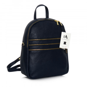 Rucsac din piele naturala, model DiAmanti Salvo Bleumarin Scuro